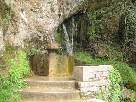 Fuente en el Santuario de Covadonga (Asturias)